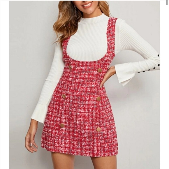 VIVA BOUTIQUE Dresses & Skirts - Viva Button Front Red Dress Sz 4